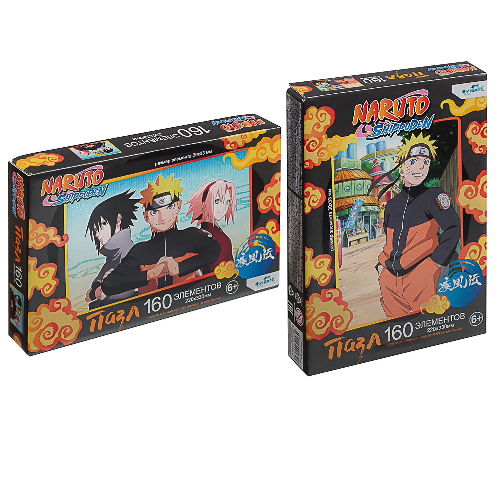 Naruto Пазл 160 элементов, 19,7x13,4x3 см