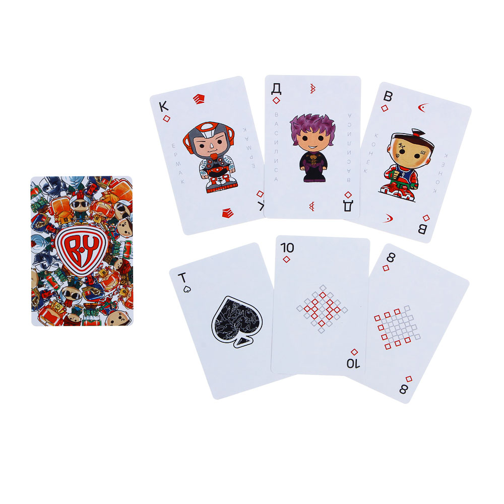 BY Карты игральные 54шт, пластик PVC, 6х9см — изображение 2